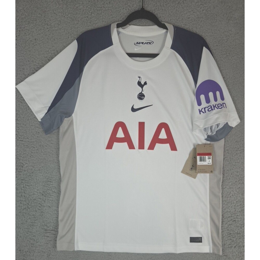 Nike Soccer Jersey Tottenham Hotspurs 2025/26 Mens Large 46 White HJ4598-101 NWT
